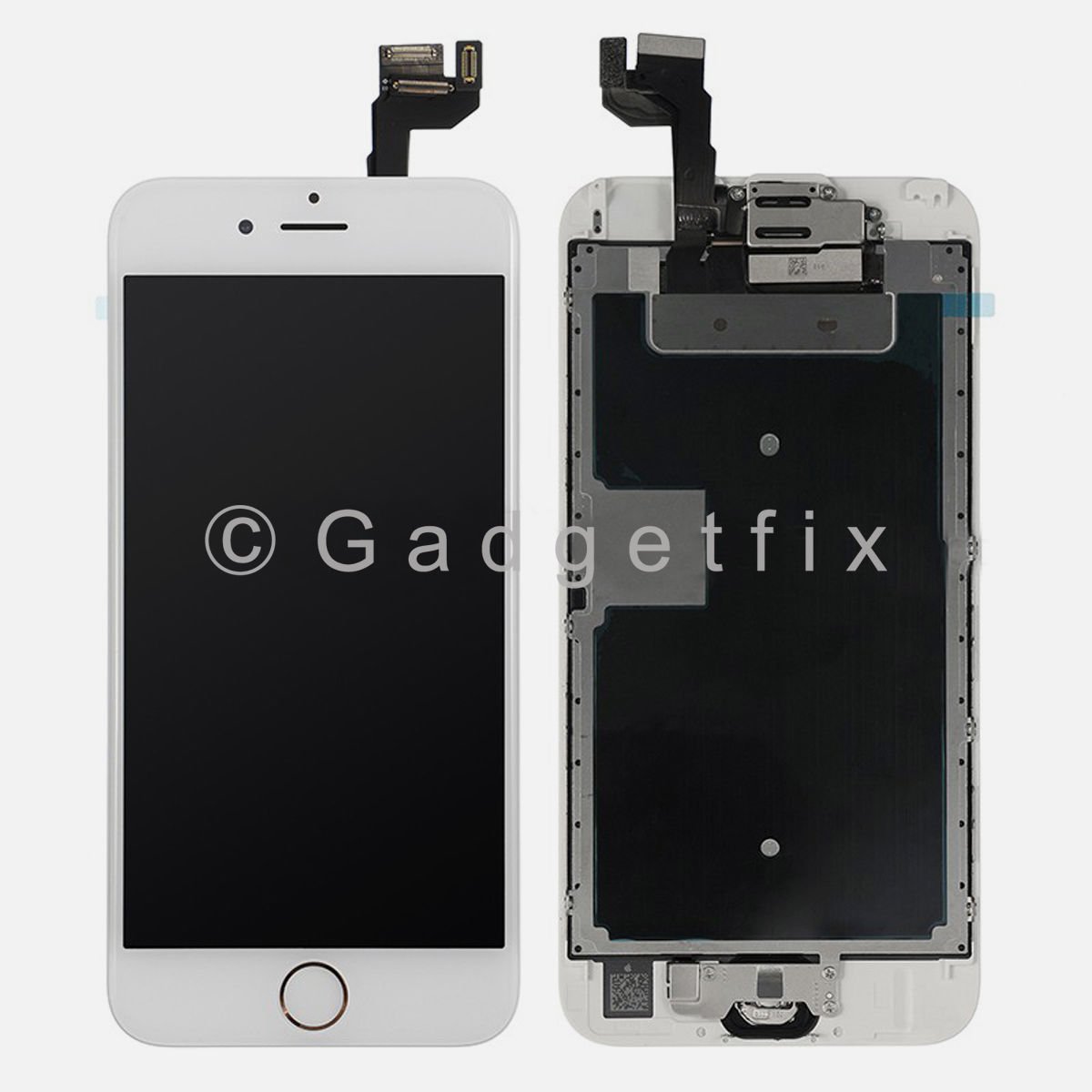 LCD Screen Touch Screen Digitizer + Gold Home Button + Frame for iphone
