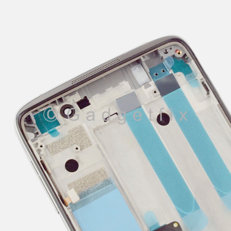 Silver Alcatel One Touch Idol 4 6055Y 6055K 6055B 6055U 6055P LCD Touch Digitizer Assembly + Frame
