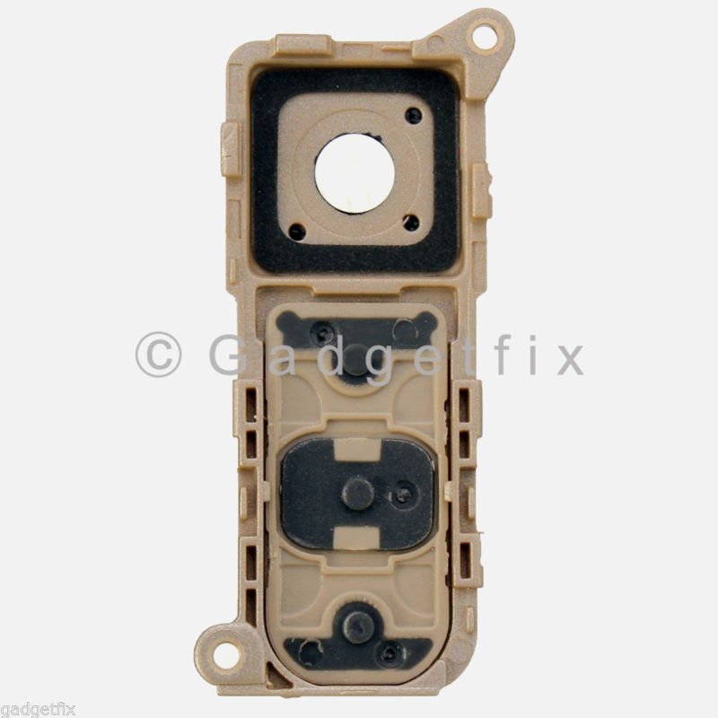 USA Gold LG G4 H815 H810 H811 VS986 Camera Glass Lens Cover Frame Holder Button
