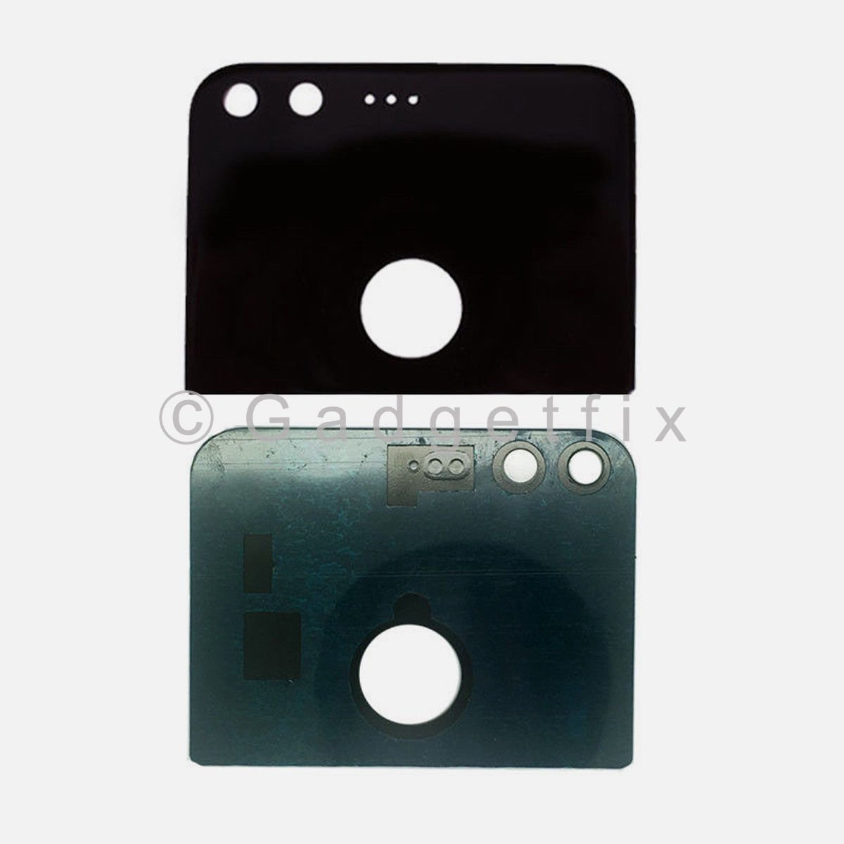 Black Back Camera Glass Lens Cover With Adhesive For Google Pixel 5.0"