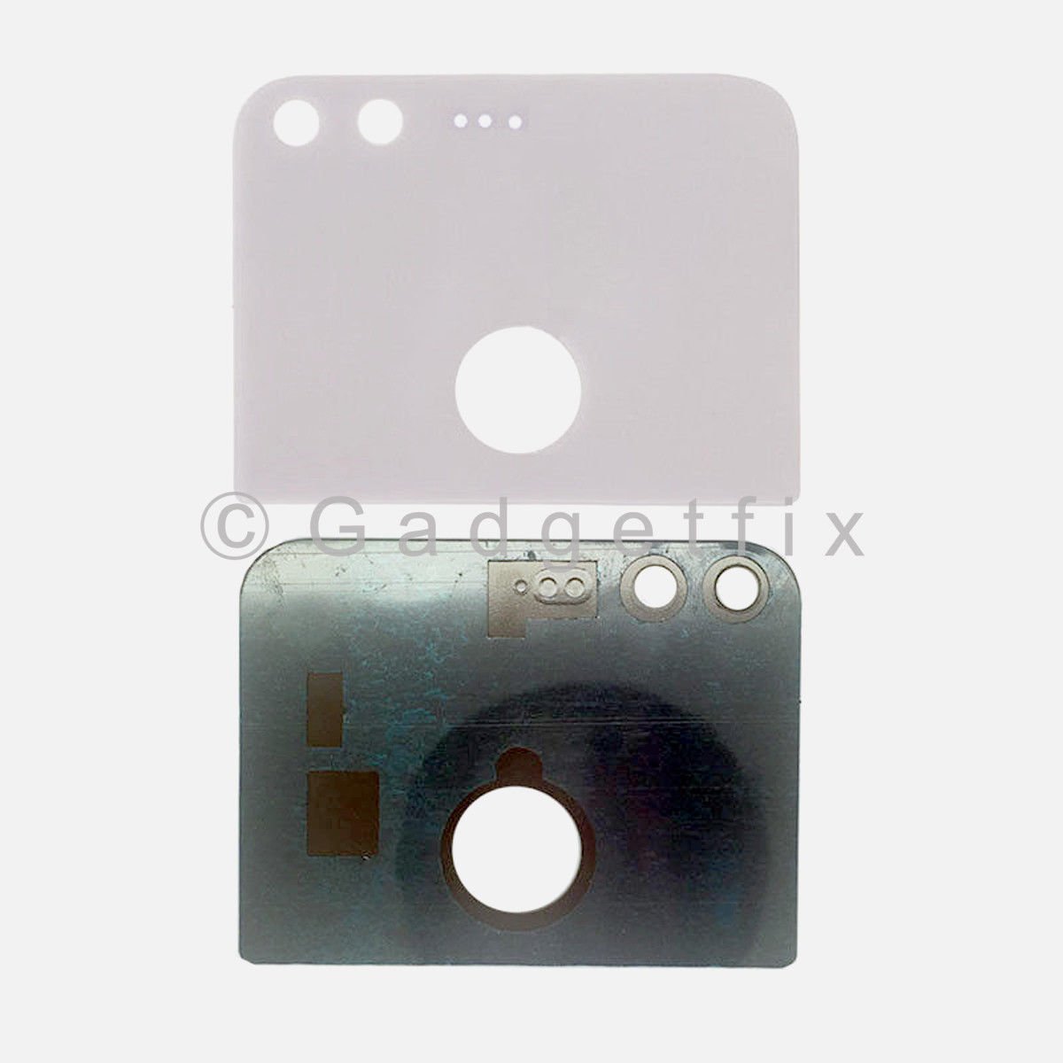 White Back Camera Glass Lens Cover With Adhesive For Google Pixel 5.0"