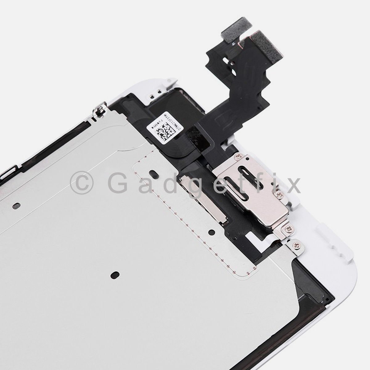 White LCD Touch Screen Digitizer + Camera + Silver Button for iphone 6 Plus