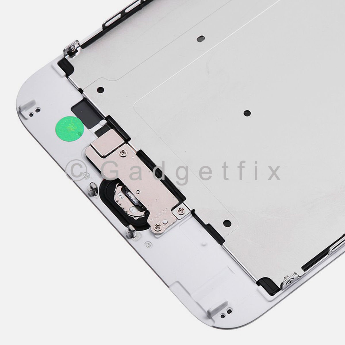 White LCD Touch Screen Digitizer + Camera + Silver Button for iphone 6 Plus
