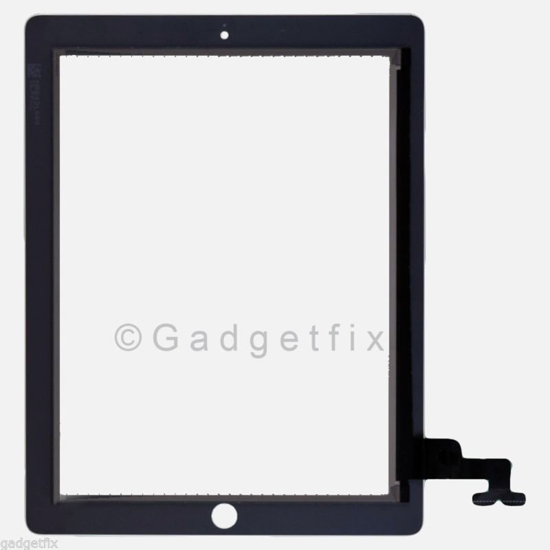 White Outer Glass Touch Screen Digitizer Part for iPad 2 2nd Gen Generation