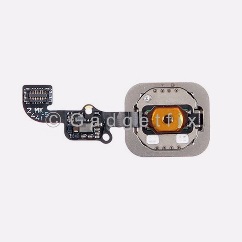 White iPhone 6 Plus Home Button Flex Cable Fingerprint Touch ID Sensor Connector