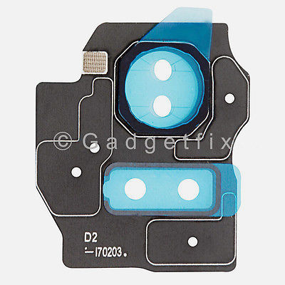 Black Back Camera Lens Cover Flash For Samsung Galaxy S8 G950A G950T G950V G950P
