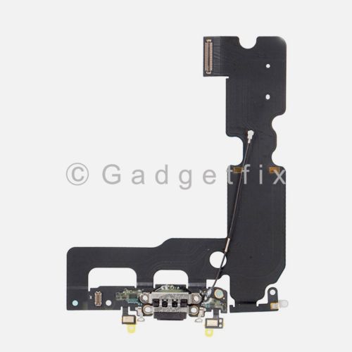 Black Charging Charger Port Flex Cable Mic Antenna Replacement For iPhone 7 Plus