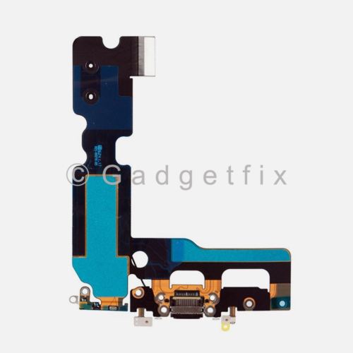 Black Charging Charger Port Flex Cable Mic Antenna Replacement For iPhone 7 Plus