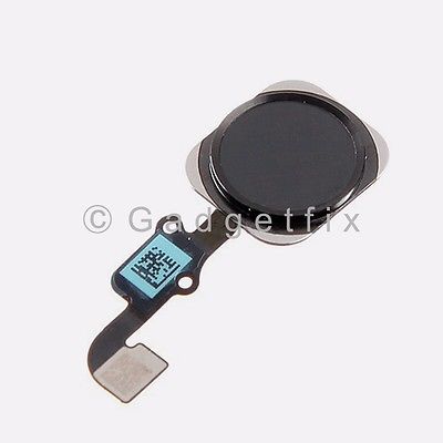 Black iPhone 6 Plus Home Button Flex Cable Fingerprint Touch ID Sensor Connector