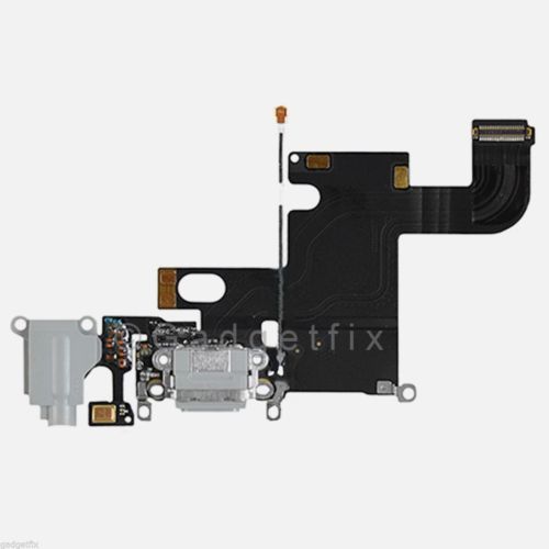 Charging Charger Port Dock Headphone Jack Mic Dark Gray Flex Cable for Iphone 6
