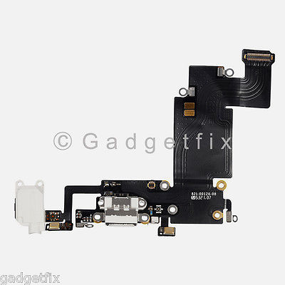 Charging Port Charger Dock Headphone Audio Flex Cable for iPhone 6S Plus White