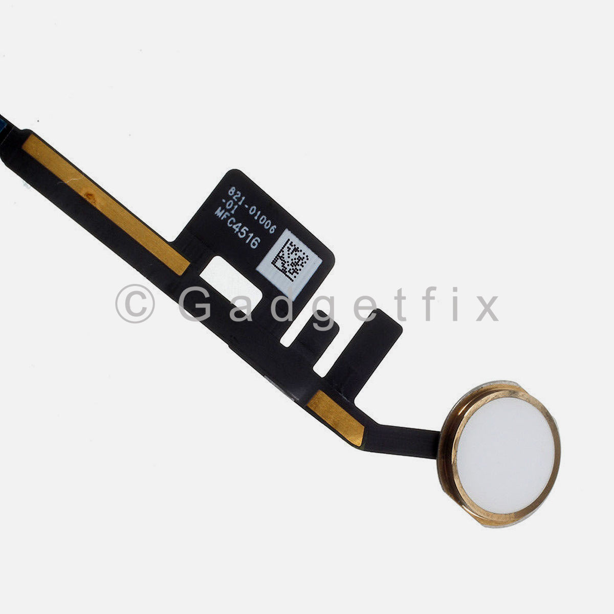White | Gold Home Button Key Flex Cable Connector For iPad 5th Gen 9.7" 2017 A1822 A1823