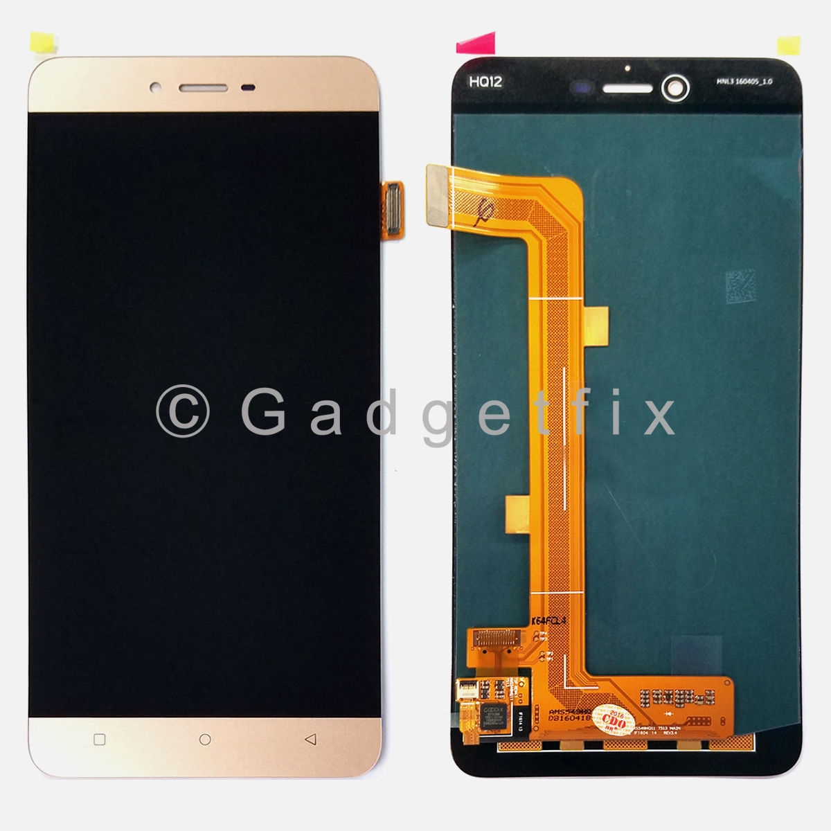 Gold Touch Screen Digitizer LCD Display Screen Assembly For Blu Vivo 5 V0050UU