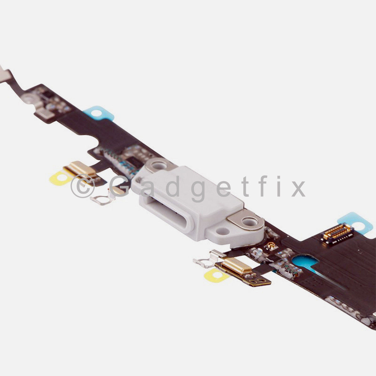 Gray USB Lightning Charging Port Dock Flex Cable Replacement For iPhone 8 Plus