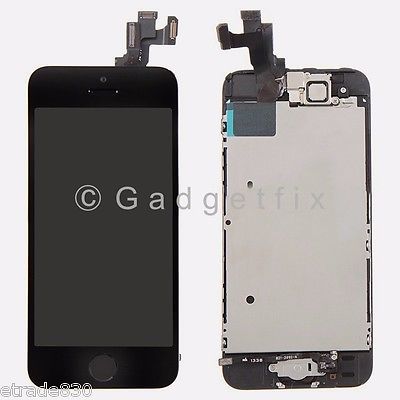 LCD Screen Display + Touch Screen Digitizer + Front Camera + Frame for Iphone SE