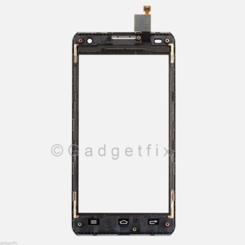 LG Spirit MS870 Front Touch Lens Glass Screen Digitizer + Frame Faceplate Panel
