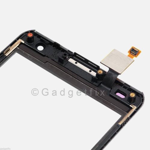 LG Spirit MS870 Front Touch Lens Glass Screen Digitizer + Frame Faceplate Panel
