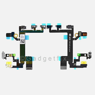 Power Mute Volume Button Switch Connector Flex Cable Ribbon Parts for iphone 5S