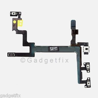 Power Mute Volume Button Switch Connector Flex Cable Ribbon Parts for iphone 5