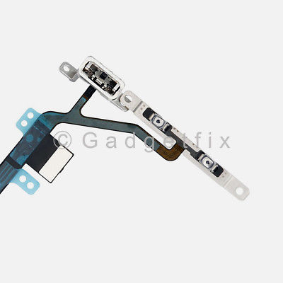 Power Volume Mute Switch Button Flex Cable w/ Bracket For iPhone 8 | SE 2nd 3rd Gen
