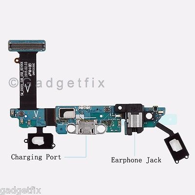 Samsung Galaxy S6 G920V Headphone Jack Charger Port Home & Sensor Key Mic Flex