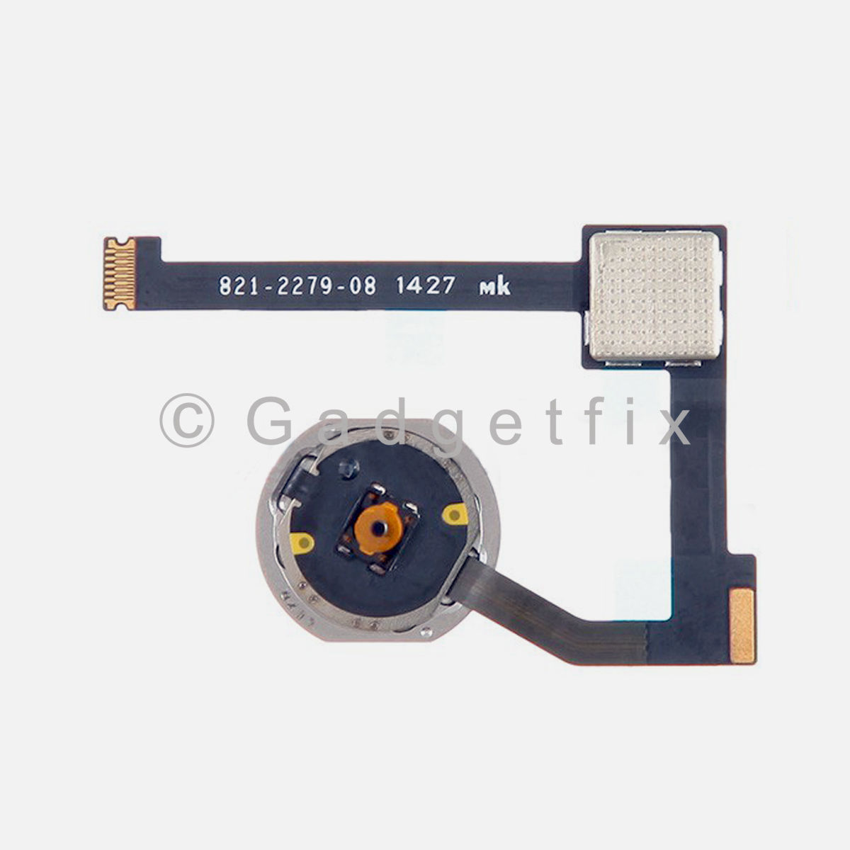 Silver Home Menu Button Flex Cable Replacement Part for iPad Air 2 A1566 A1567