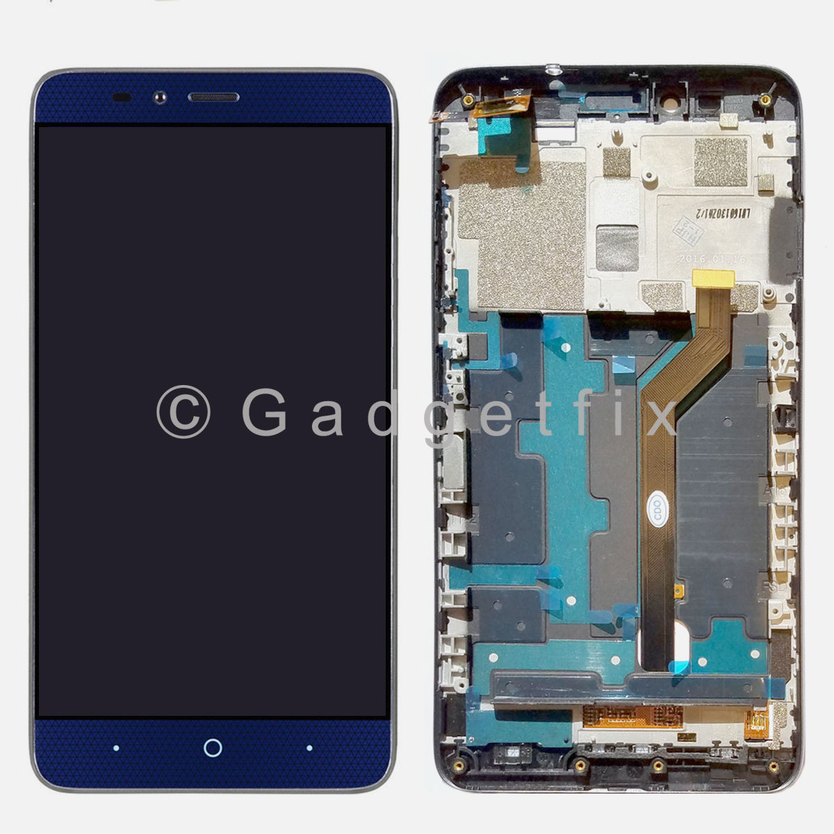 Touch Screen Digitizer LCD Display + Frame For ZTE Grand X MAX 2 LTE Z988 6.0''