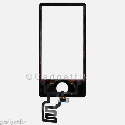 Black Touch Screen Digitizer Glass Panel for Apple iPod Nano 7 7th Gen