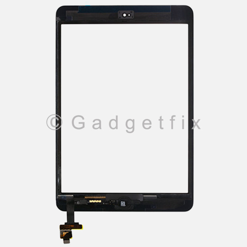 Touch Screen Glass Digitizer IC Connector Home Button Flex for Ipad Mini 1 2