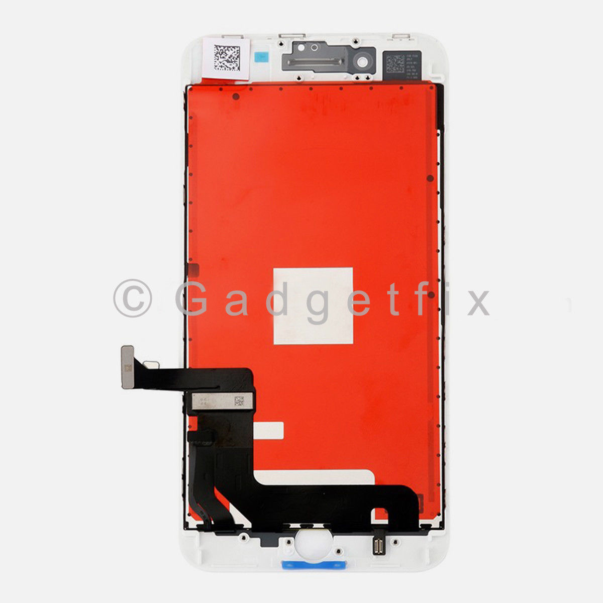 White Display LCD Touch Screen Digitizer + Steel Plate For iPhone 8 Plus