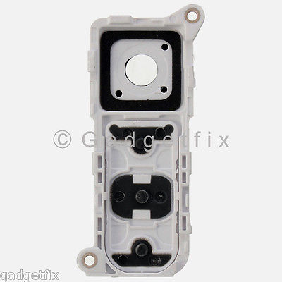 USA White LG G4 H815 H810 H811 VS986 Camera Glass Lens Cover Frame Holder Button