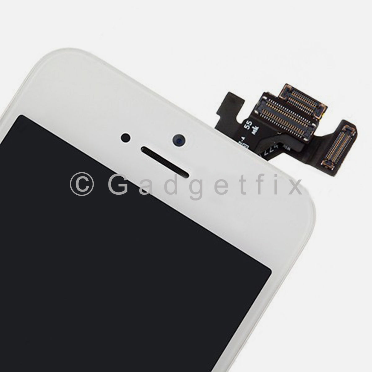 White Touch Screen Digitizer LCD Display Button + Camera + Button for iPhone 5