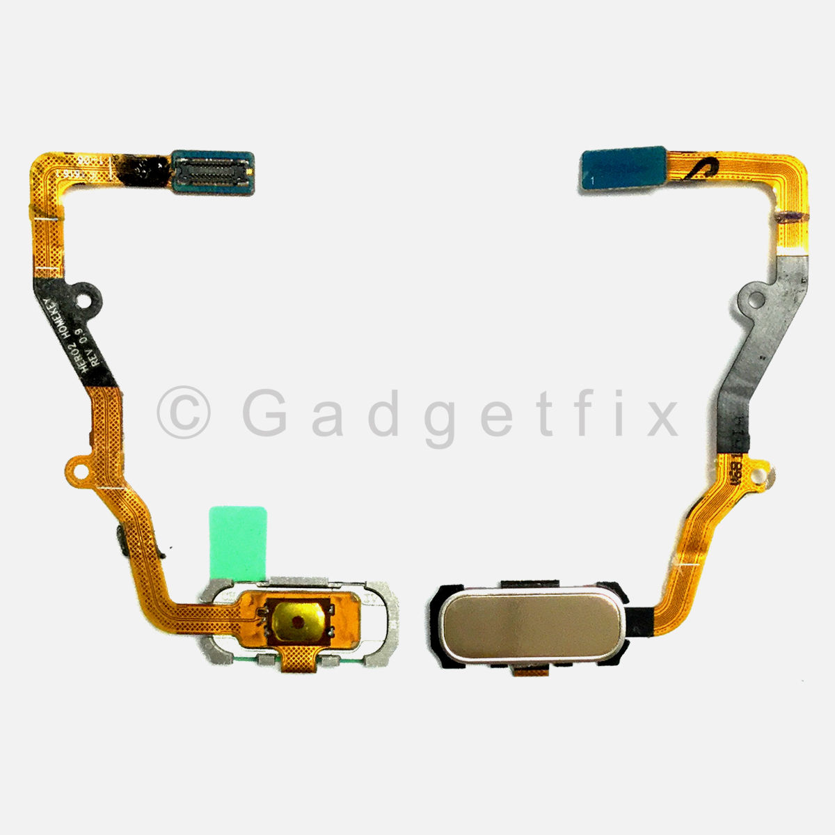 Gold Home Button with Flex Cable Replacement Parts For Samsung Galaxy S7 Edge