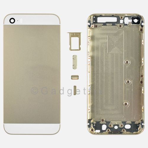 US Gold Rear Back Door Battery Cover Bezel Case Housing compatible with Iphone 5
