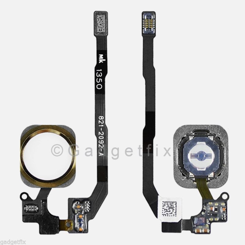 US Gold iPhone 5s Flex Cable + Fingerprint Touch ID Sensor Home Button Connector