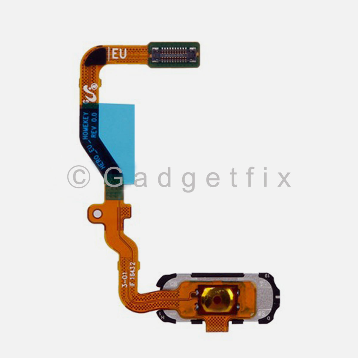  Gold Menu Home Button Flex Cable Replacement Parts For Samsung Galaxy S7