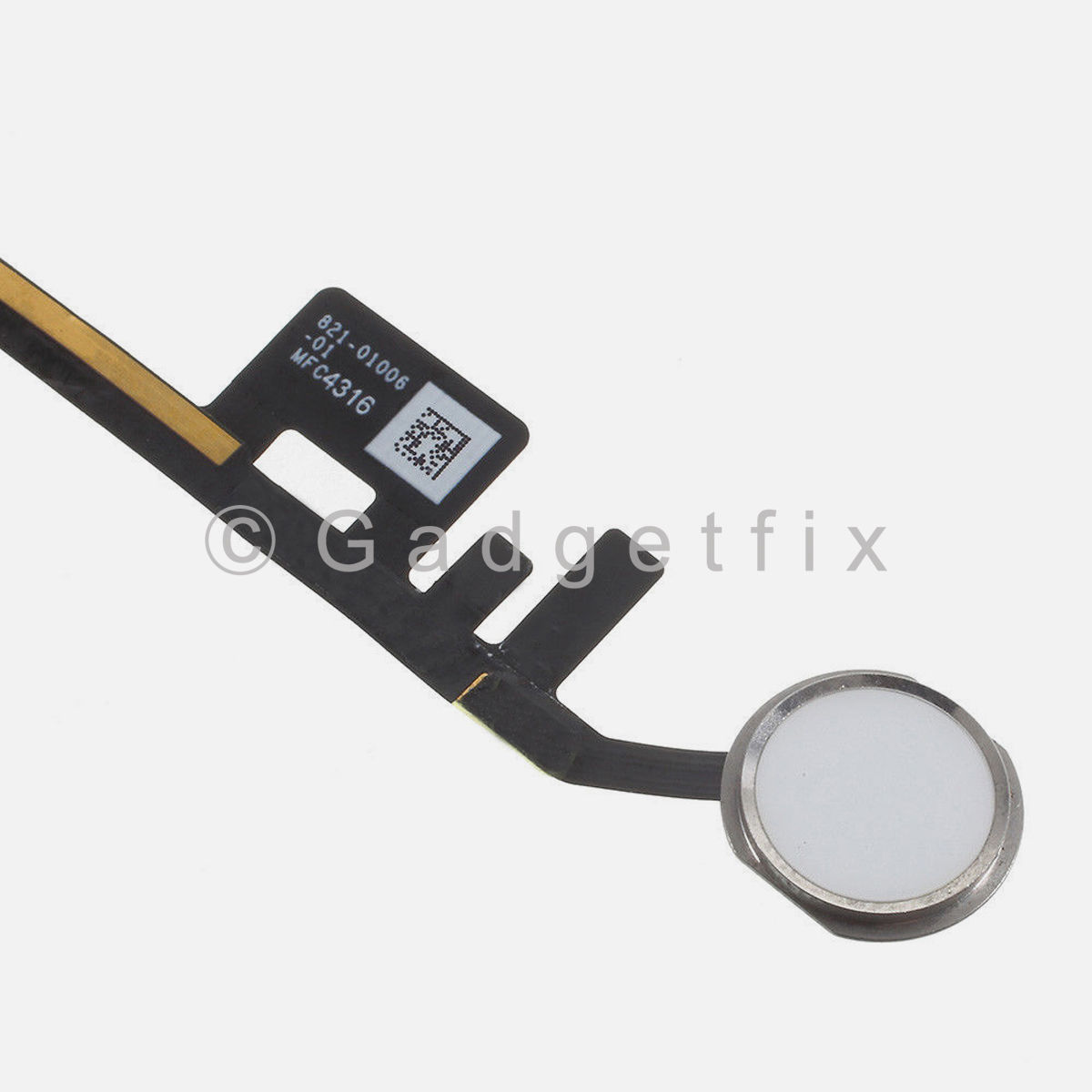 White | Silver Home Button Key Flex Cable Connector For iPad 5th Gen 2017 A1822 A1823