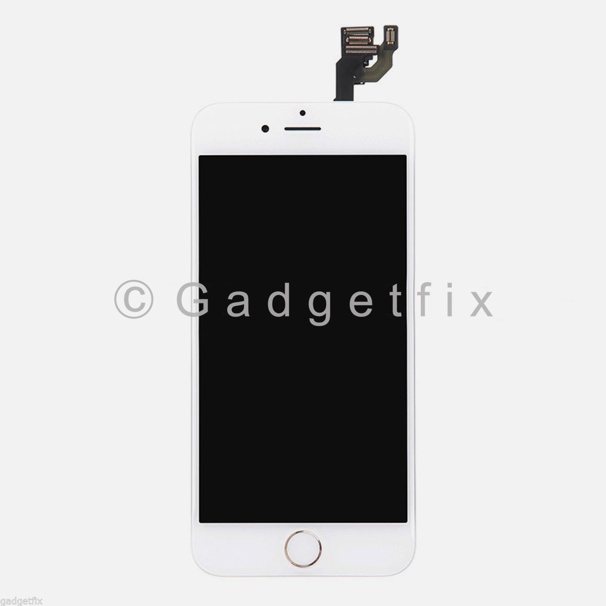 White LCD Screen + Touch Screen Digitizer + Gold Button + Camera for iphone 6