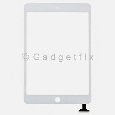 White Ipad Mini Front Panel Touch Screen Glass Lens Digitizer Replacement Parts