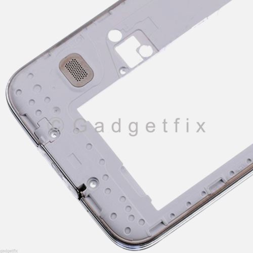 White Back Middle Frame Camera Lens Speaker For Samsung Galaxy S5