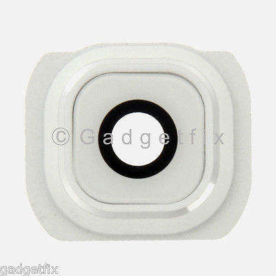 White Samsung Galaxy S6 G920A G920T G920V G920P Camera Glass Lens Cover Adhesive