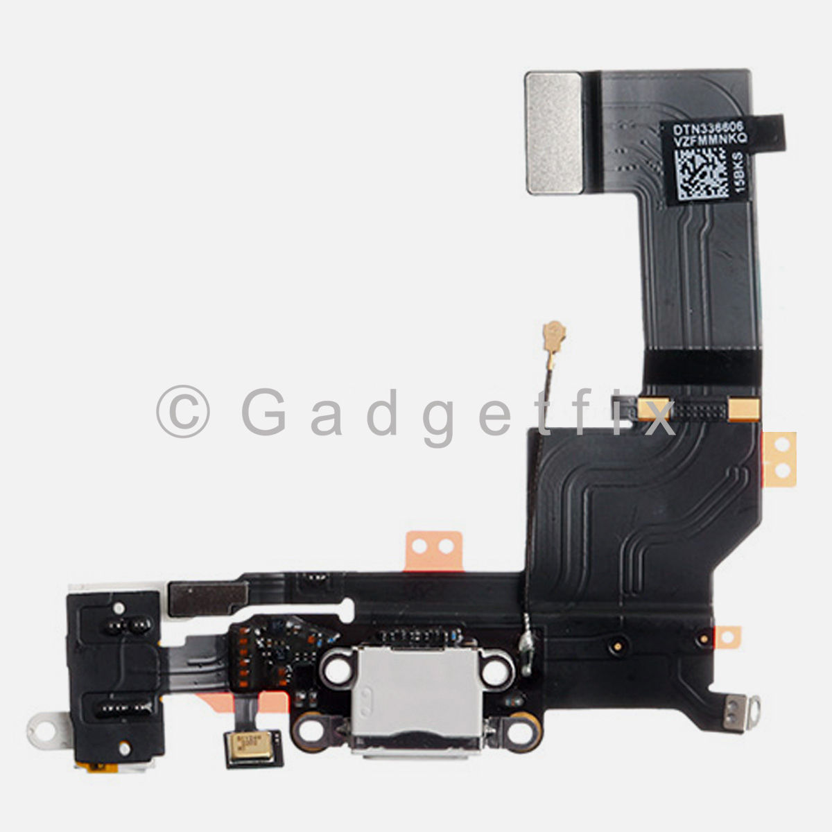 White USB Charging Charger Port Dock Headphone Jack Mic Flex Cable for Iphone 5S