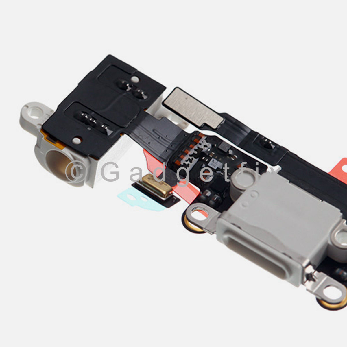 White USB Charging Charger Port Dock Headphone Jack Mic Flex Cable for Iphone 5S