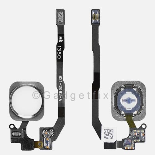 White iPhone 5s Flex Cable + Fingerprint Touch ID Sensor Home Button Connector