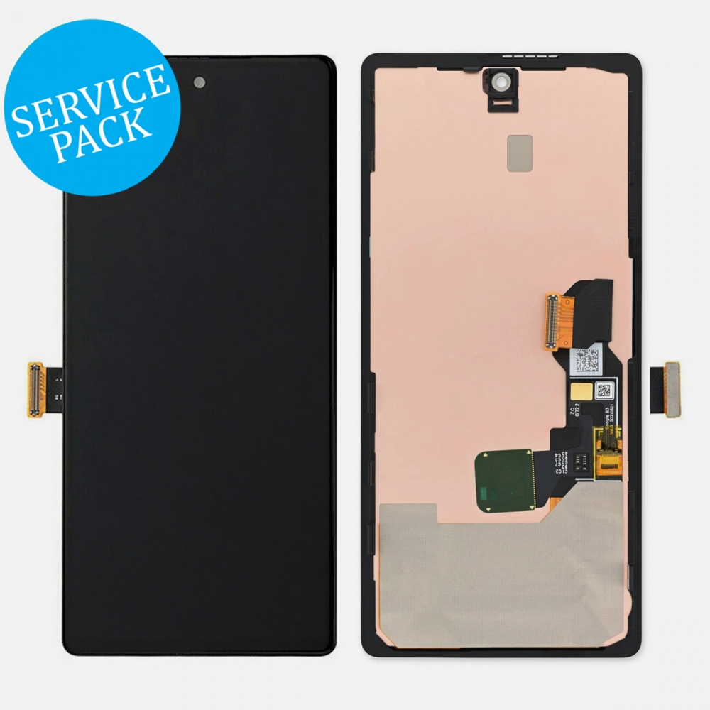 OLED Display Screen Touch Digitizer Assembly Frame For Google Pixel 6A (Service Pack)