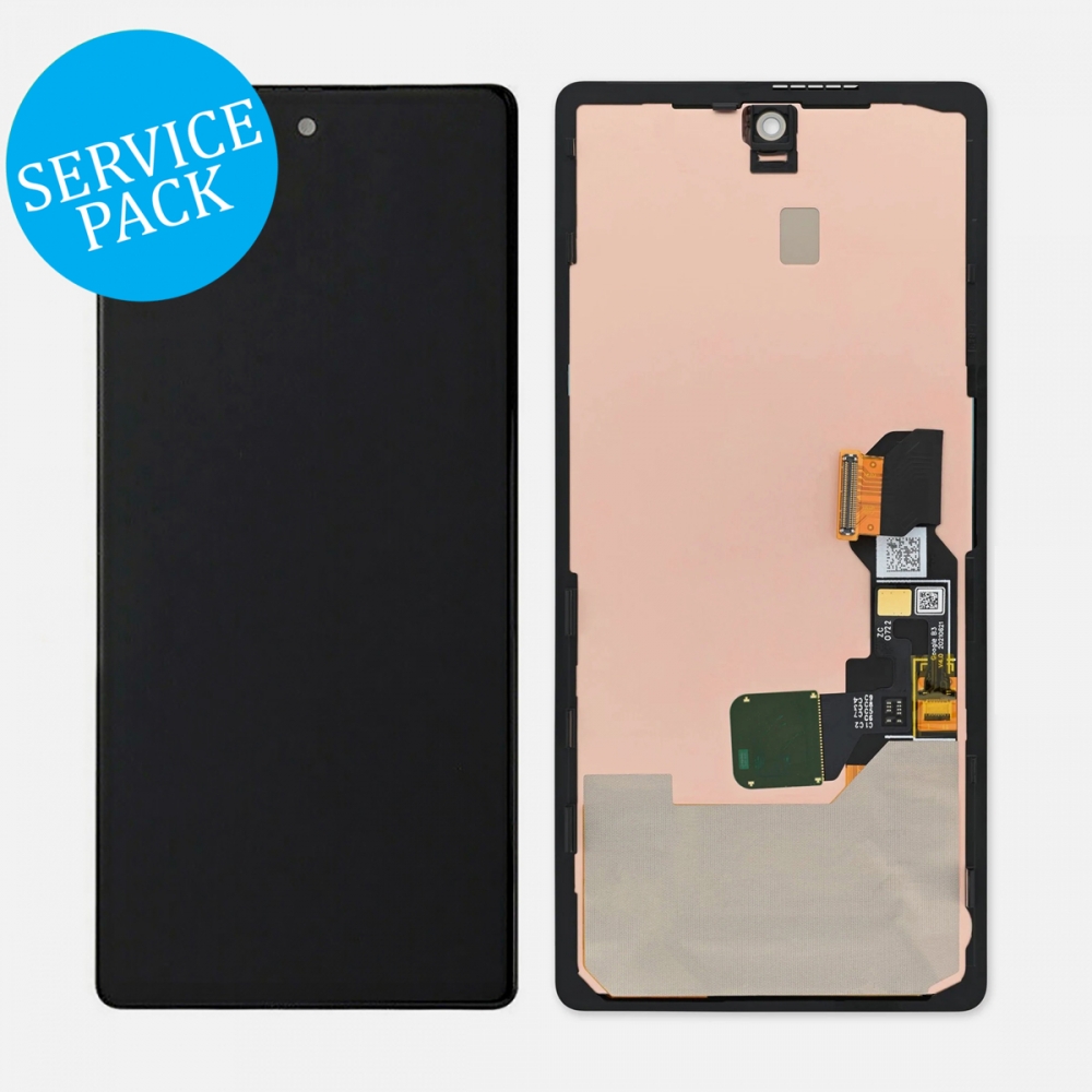 Display LCD Screen Touch Digitizer Assembly Frame For Google Pixel 6A (Service Pack)