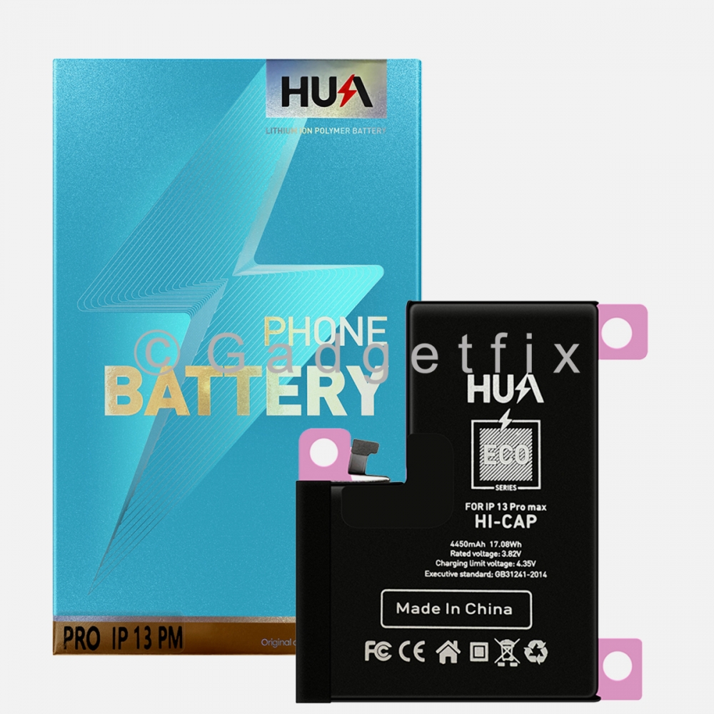 Hua 4450mAh Battery Replacement For Iphone 13 Pro Max A2653
