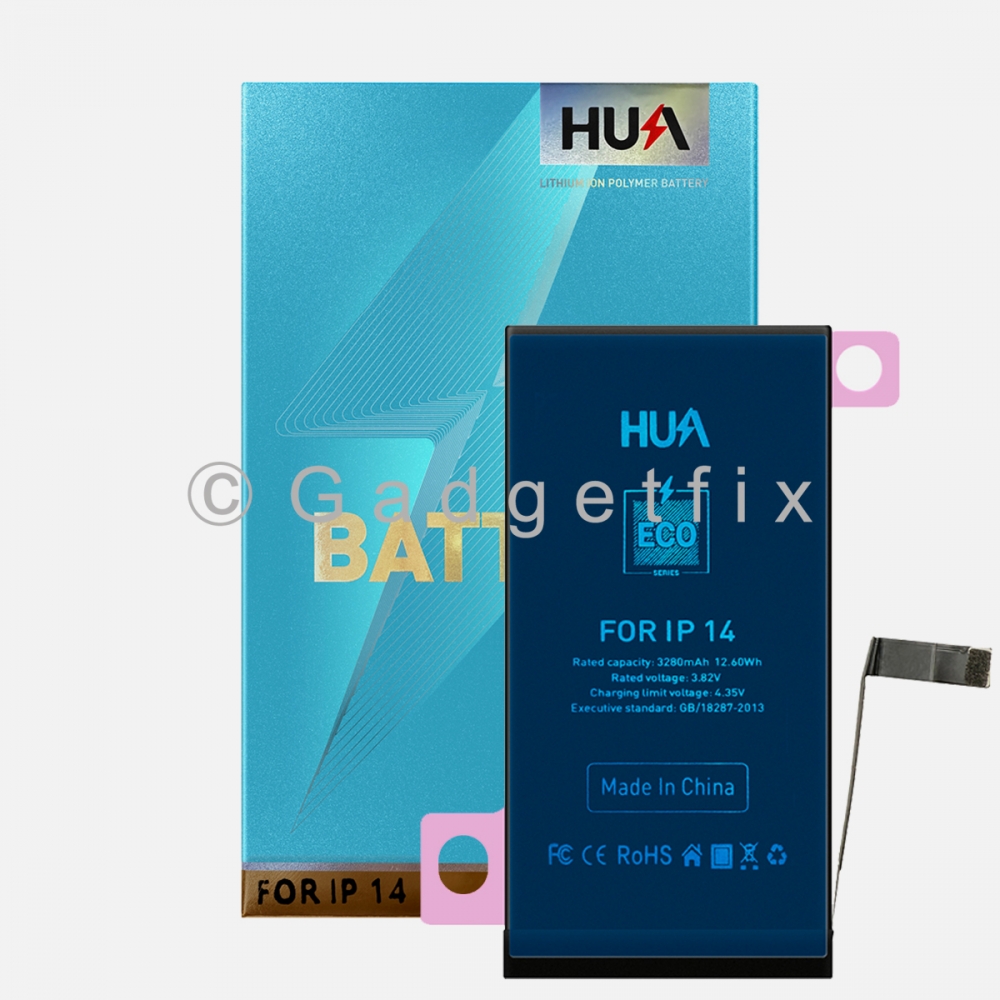 Hua Replacement Battery A2863 for iPhone 14 Capacity 3280mAh
