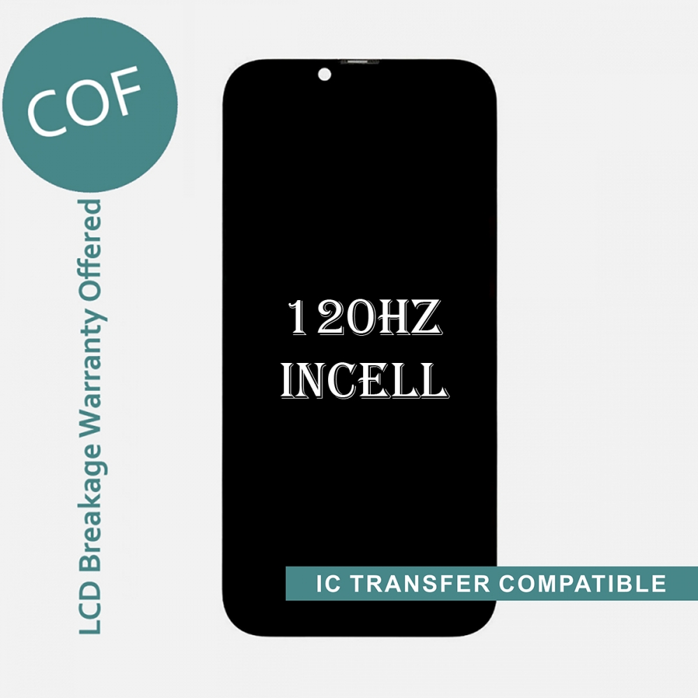 120Hz COF FHD Incell Display LCD Touch Screen Digitizer Frame For Iphone 14 Plus (IC Transfer Compatible)