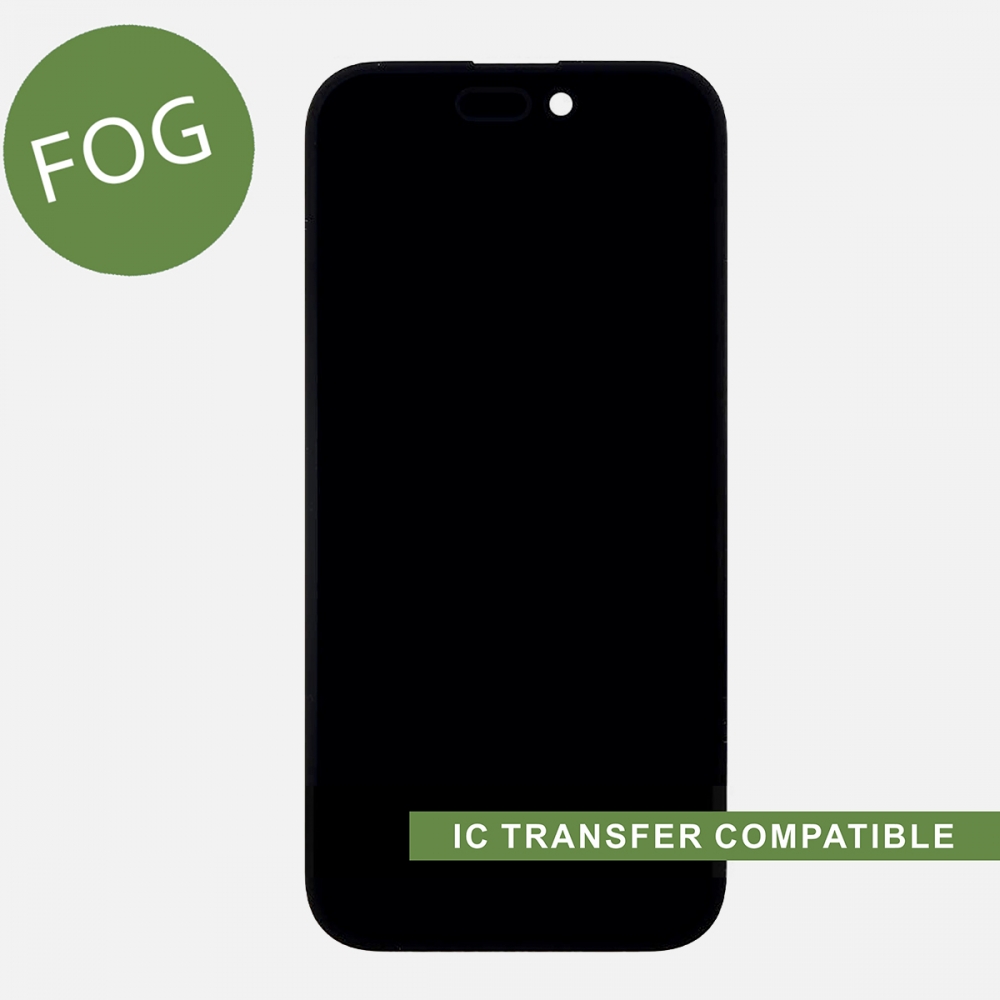 FOG OLED Display LCD Touch Screen Digitizer Frame For Iphone 15 (IC Transfer Compatible)